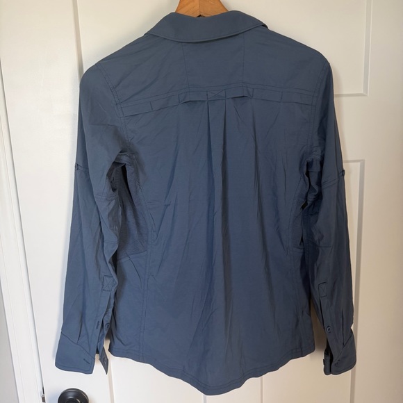 REI Women's Sahara Hiking Button-Up Shirt in Slate Blue XS Lightweight Outdoor - Picture 6 of 7